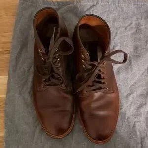 Allen Edmonds Higgins Mill Chromexcel 10D with matching 36\